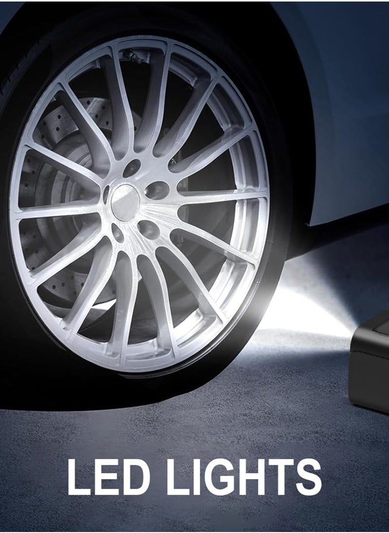 Changli - Digital Car Tire Inflator Portable Air Compressor,Digital Electric Air Pump with 6000mAh Battery Power Bank/Auto Stop/LED Light/LCD Screen/4 Nozzle/Lanyard,Cordless Cycle Tyre Inflator for Car,Motorcycle,Bicycle,Ball - Image 1