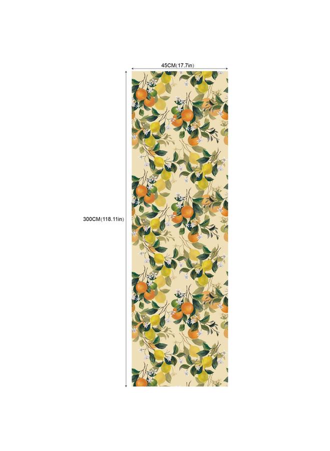 Bluejw Small Fresh Green Plant Flower And Leaf Lemon Self-adhesive Wallpaper Wallpaper Bedroom Hotel Decoration Wallpaper RW181-200 - Image 1