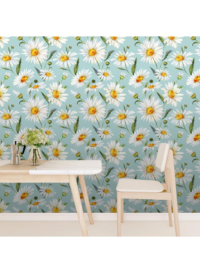 Bluejw Small Fresh Green Plant Flower And Leaf Lemon Self-adhesive Wallpaper Wallpaper Bedroom Hotel Decoration Wallpaper RW181-200 - Image 4