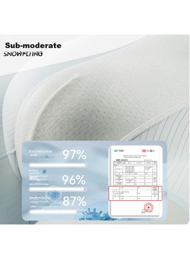 Snowflying Men's Ice Silk Seamless Antibacterial Boxer Shorts Summer Men's Anti-friction Leg Breathable Plus Size Square Pants - Image 2