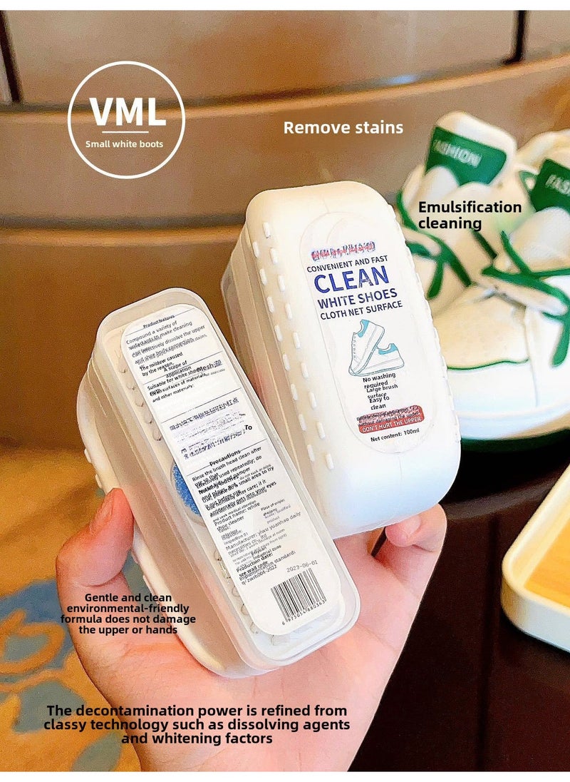 Sneaker Cleaner Foam No-Wash Whitening Stain Remover White shoes cleaning brush