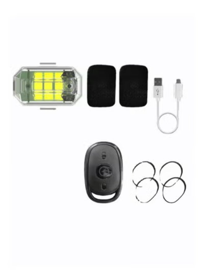 Generic High Brightness Wireless Led Car lights - 7 Colors Led Aircraft Strobe Lights With Remote Control, USB Charging Mini Riding Night Signal Light For Aircraft Motorcycles Bike  - Image 2