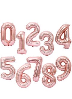 Brain Giggles Brain Giggles 40 Inch Rose Gold Number 1 Foil Balloon  - Image 2