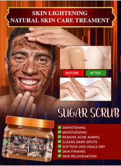 DR.MEINAIER 650G Shea Sugar Scrub with Coffee and Matcha 100% Natural Vitamin Enriched Exfoliating Bath Scrub Nourishing Hydrating Slimming Whitening Anti Wrinkle Anti Acne Moisturizing Firming Body Scrub  - Image 2