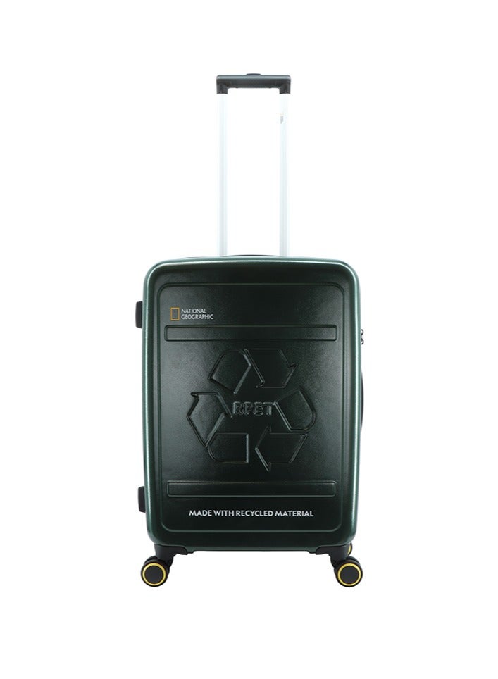 ناشيونال چيوغرافيك حقيبة سفر ناشيونال جيوغرافيك  متينة بعجلات دوارة وقفل تركيبي  - مقاس متوسط  بوصة - أخضر - Image 1