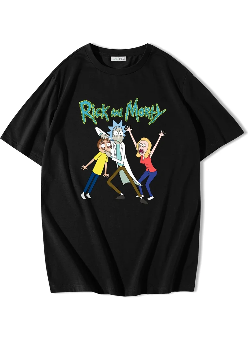 بي ار زد كولكشن Unisex Oversize Rick And Morty T-Shirt