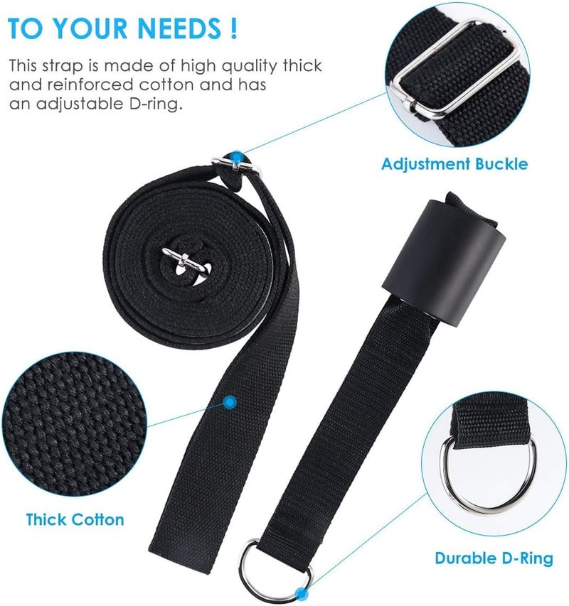 Price Xes Adjustable Leg Stretcher Lengthen Ballet Stretch Band - Easy Install on Door Flexibility Stretching Leg Strap Great Cheer Dance Gymnastics Trainer Stretching Equipment Taekwondo Training - Image 5