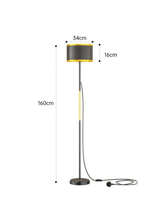 الأمويلات مصباح أرضي LED مع ريموت وتحكم بالتطبيق، ابجوره طويله بغطاء قماشي، ابجوره ارضيه قابلة للتعتيم بثلاث درجات حرارة لونية، مؤقت ولمبة E27 بقدرة 12 واط متضمنة، لغرفة المعيشة وغرفة النوم والقراءة - Image 2