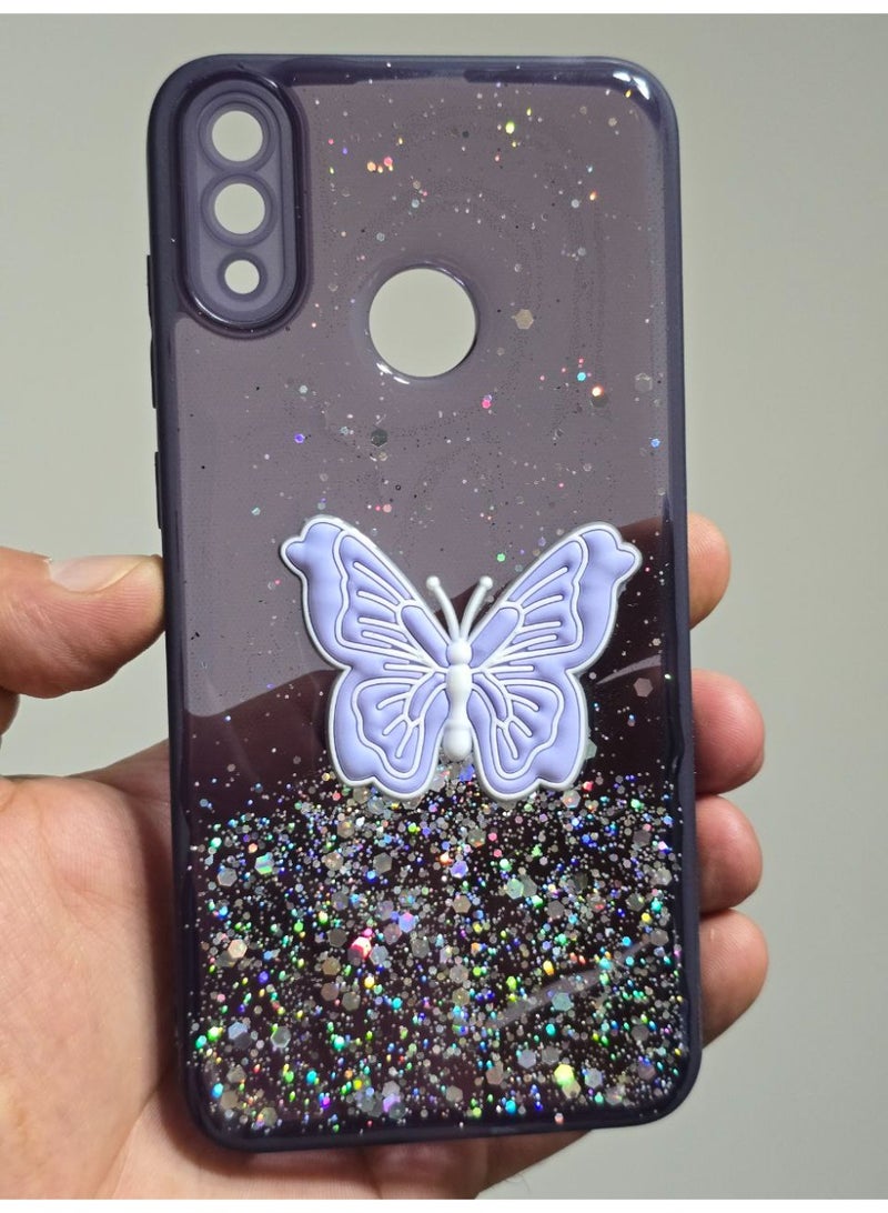 غطاء خلفي عليه فراشة متوافق مع هاتف هواوي Y9 2019 - Image 1