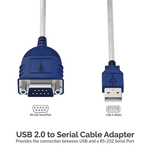 SABRENT USB 2.0 to Serial (9 Pin) DB 9 RS 232 Converter Cable, Prolific Chipset, Hexnuts, [Windows 10/8.1/8/7/VISTA/XP, Mac OS X 10.6 and Above] 10 Feet (CB-9PTF) - Image 3