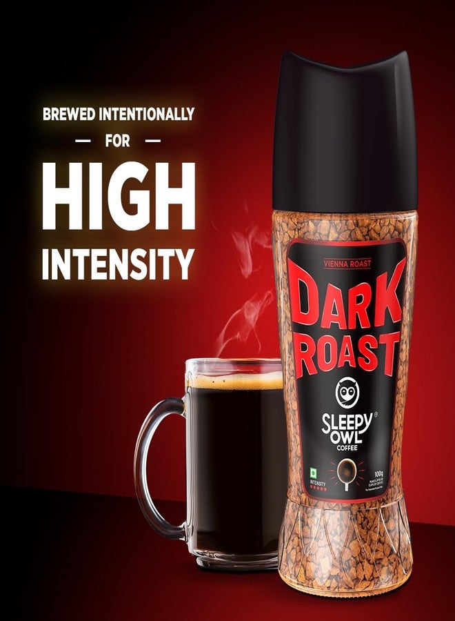 Sleepy Owl Dark Roast Coffee, 100% Pure Instant Coffee Powder 100g, Makes 50 Cups, Freeze-Dried for Freshness, Strong & Intense Coffee, Rich Café Taste, Have It Hot or Cold, Ready in Seconds - Image 2