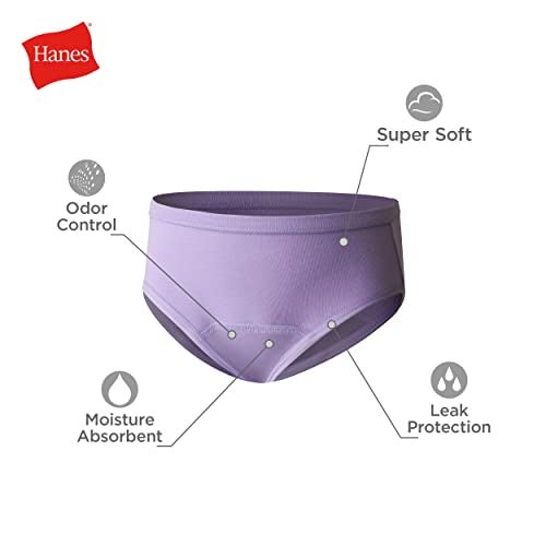 Hanes Girls Toddler Potty Trainer Briefs, 6-pack Underwear, Assorted, 4-5 US - Image 3