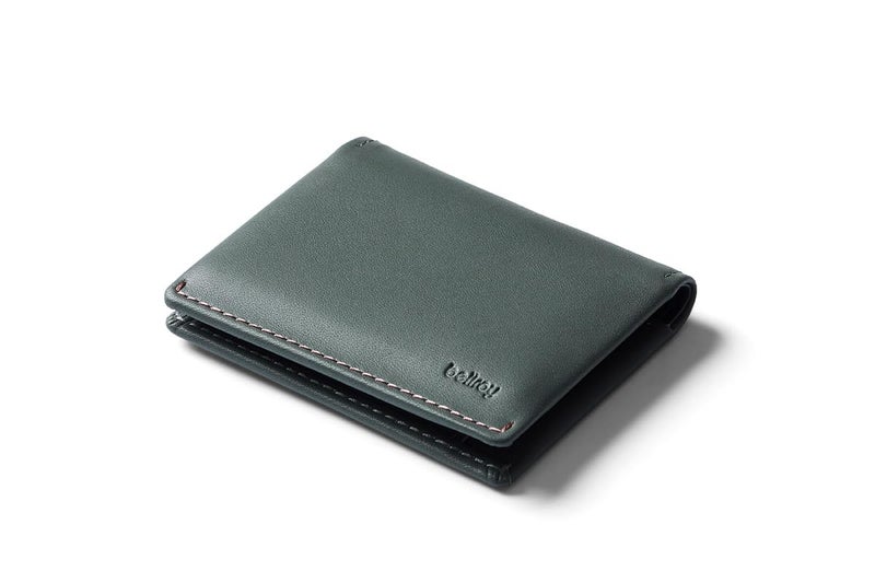 BELLROY محفظة بيلروي سليم سليف، محفظة جلدية نحيفة (حد أقصى 8 بطاقات وفواتير) - إيفرغلاد - Image 1