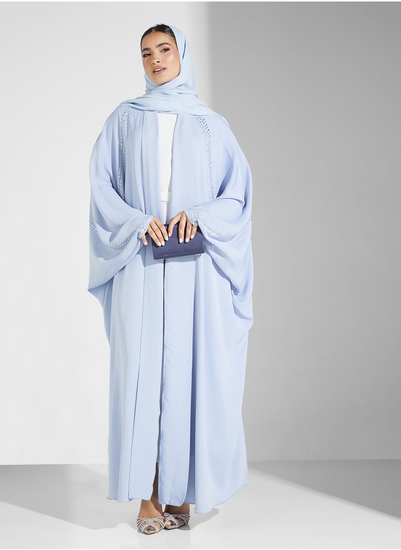 hayas closet Open Front Flared Sleeve Abaya  - Image 1