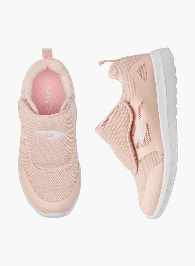 Dash Textured Sports Shoes with Hook and Loop Closure
