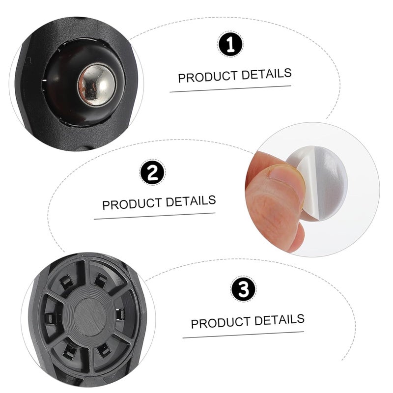 8Pcs Self Adhesive Wheels For Storage Box Mop Bucket Moving Cart Easy Installation - Image 5