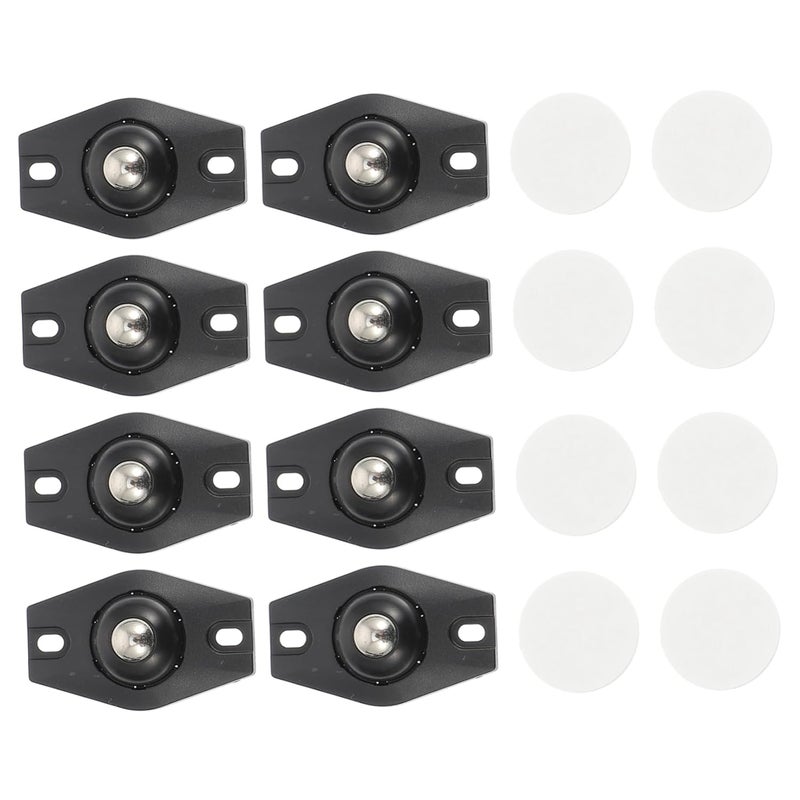 8Pcs Self Adhesive Wheels For Storage Box Mop Bucket Moving Cart Easy Installation - Image 1