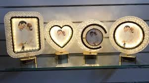The Flair Store The Flair Store Half Moon Crystal LED Light with Round Shape Photo Frame Valentines Gift Anniversary Gift 3Level Brightness USB Powered Touch Control - Image 3