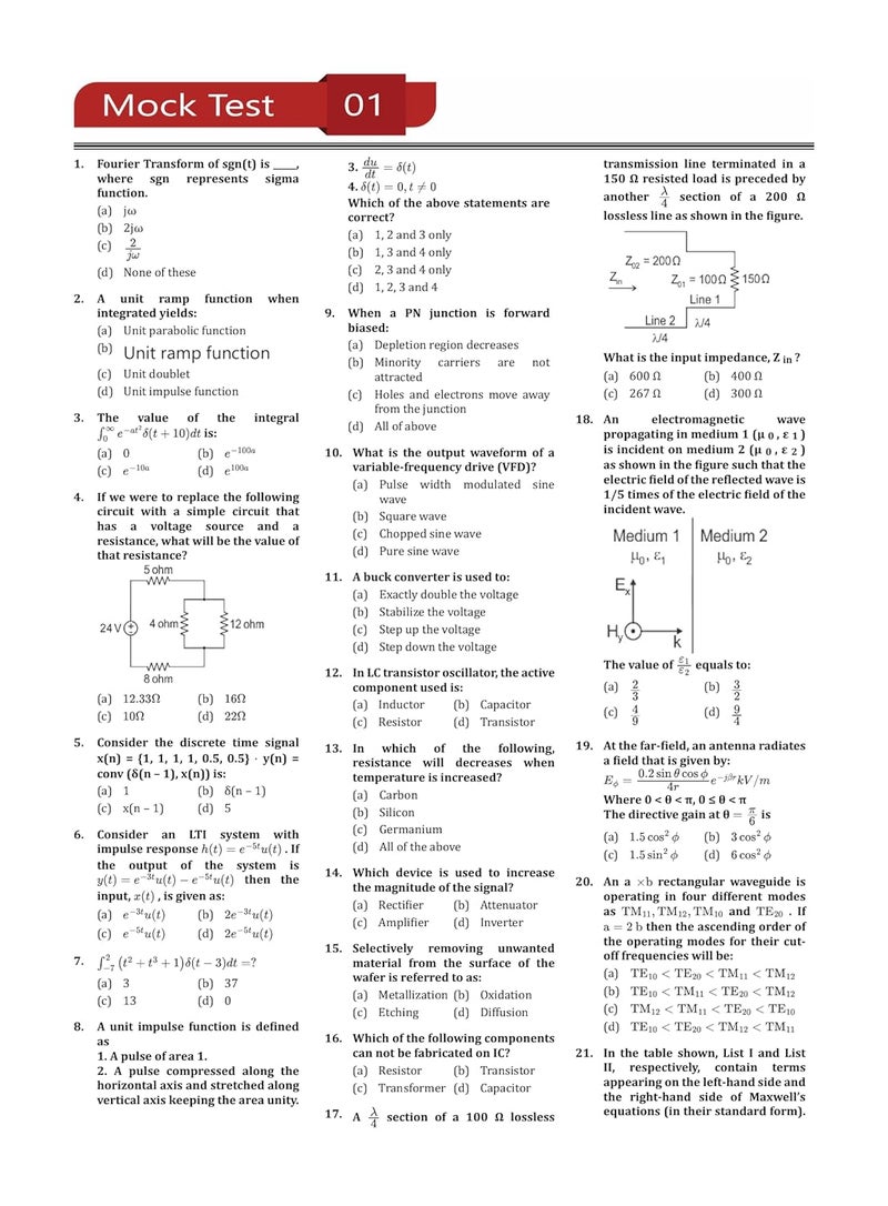 BARC Electrical Engineering (EE) Exam 2024 (Bhabha Atomic Research Centre) - 10 Full Length Mock Tests (1000 Solved Objective Questions) with Free Access To Online Tests  - Image 5
