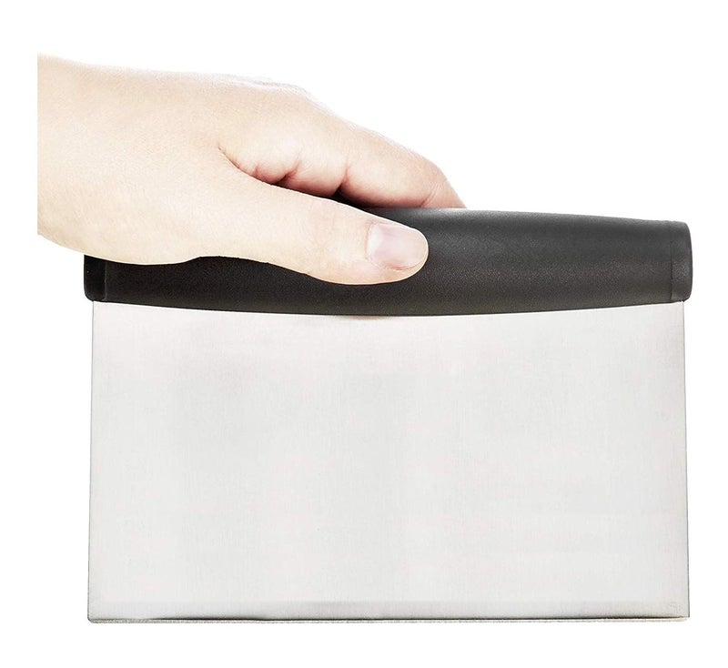 THW MultiPurpose Stainless Steel Bread Pizza Pastry Cookie Dough Scraper Cutter Chopper Bench Scraper - Image 2