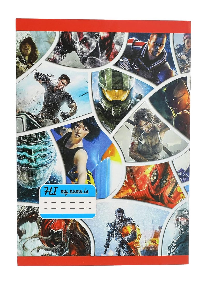 Generic - stapled (square) notebook 28 sheets 22.5 * 16 - Multicolour - Image 1