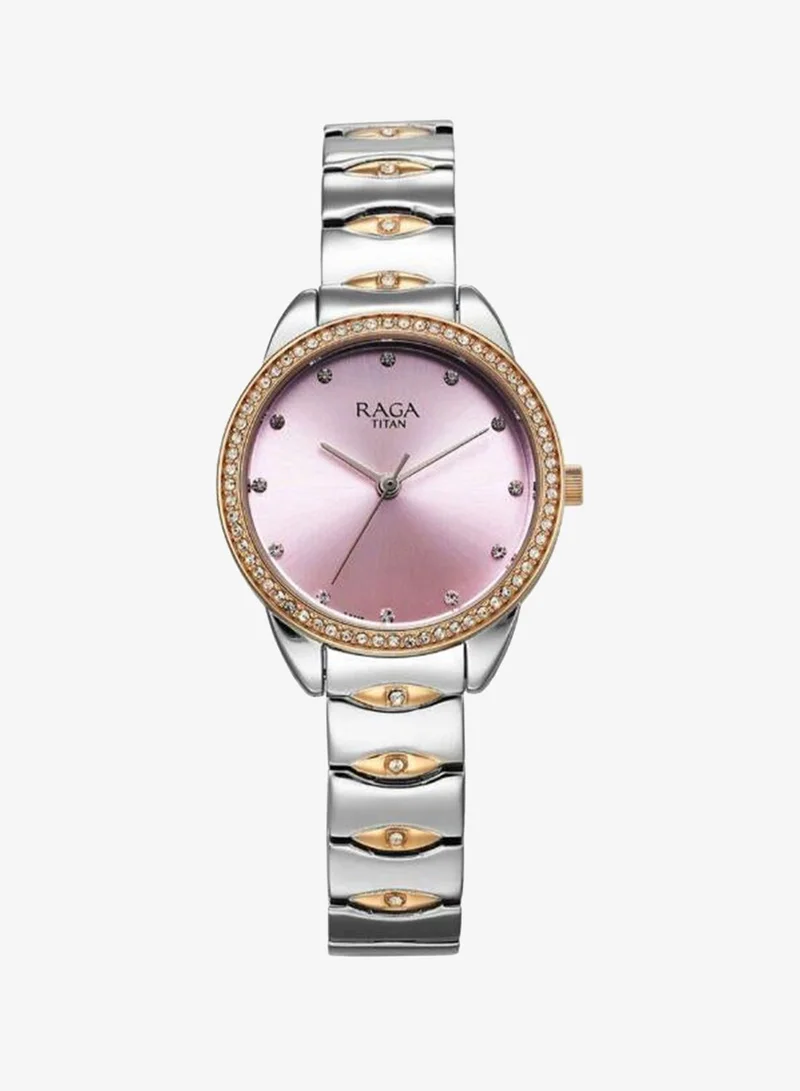 Titan Women's Metal Analog Watch 95281KM01 - 27 mm