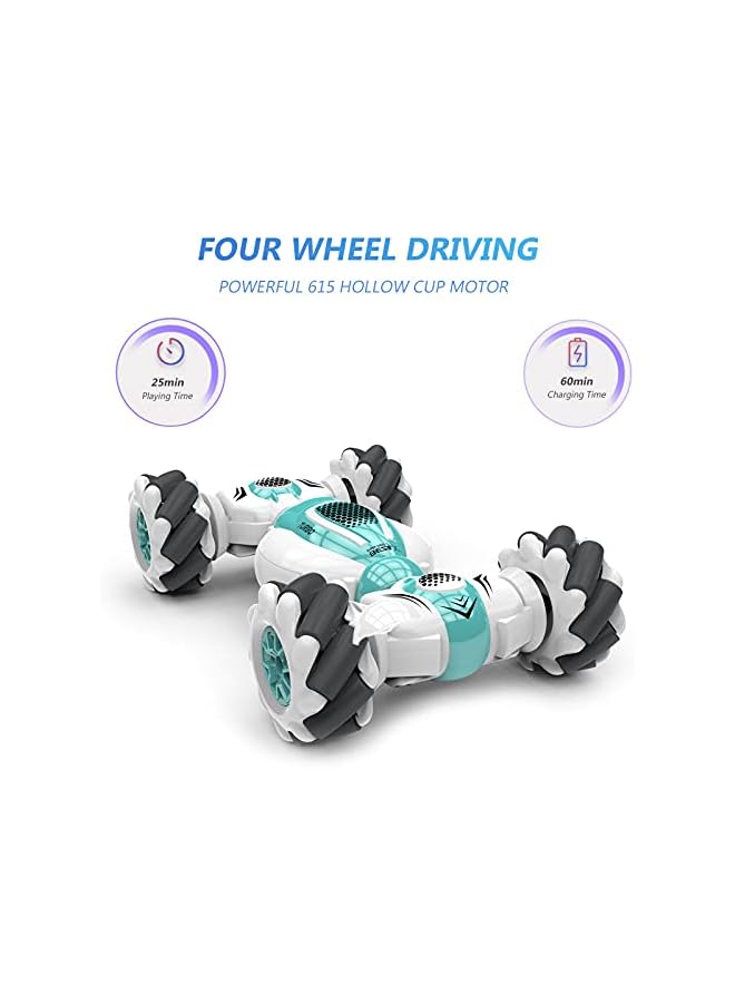 S-012 RC Stunt Car Remote Control Watch Gesture Sensor Deformable Electric Toy Cars All Terrain Speed 2.4GHz 4WD 360°Rotation Whirligig Off-road Vehicle Gift for Kids Boys Birthday  - Image 3