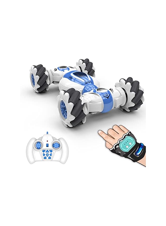 S-012 RC Stunt Car Remote Control Watch Gesture Sensor Deformable Electric Toy Cars All Terrain Speed 2.4GHz 4WD 360°Rotation Whirligig Off-road Vehicle Gift for Kids Boys Birthday  - Image 1