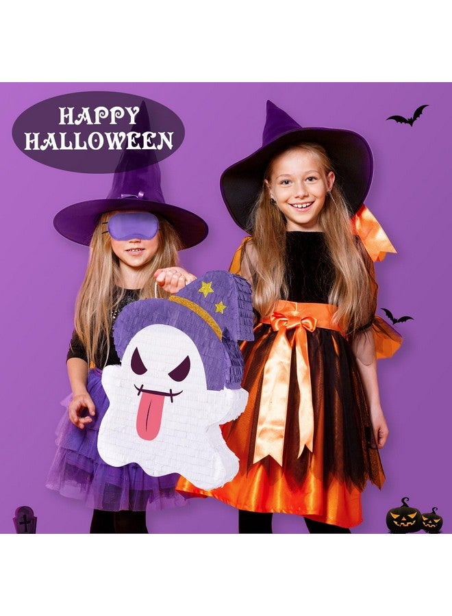 ويرنساي بينياتا الأشباح من WERNNSAI - بينياتا مخيفة لطيفة مع عصا وعصابة للعينين، ألعاب حفلات تنكرية للأطفال، لعبة بطابع المدرسة، بينياتا الأشباح الليلية، لعبة حفلات الأشباح للبنات والأولاد، 6.4 بوصة × 12.4 بوصة - Image 5