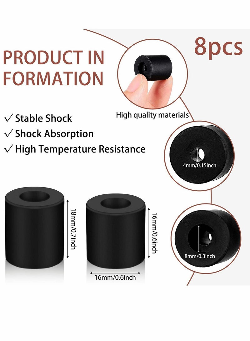 Y&D 3D Printer Heat Bed Leveling Parts, 8 Pcs Silicone Solid Column, Stable Hot Tool Heat-Resistant Buffer - Image 2