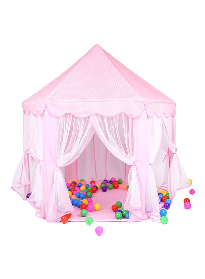 Foldable Portable Stylish Unique Design Hexagonal Indoor Outdoor Princess Castle Play House Tent 140x135x140cm - Image 3