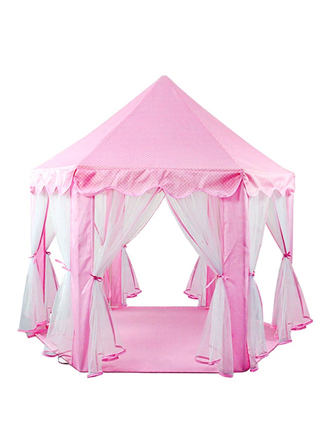 Foldable Portable Stylish Unique Design Hexagonal Indoor Outdoor Princess Castle Play House Tent 140x135x140cm - Image 2