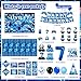 Mpanwen Gamer 7th Birthday Decorations for Boys Blue Video Game Level 7 Bday Party Decor Supplies for 7 Years Old Boy with Backdrop Banner Tablecloth Centerpieces Hanging Swirls Hat Wall Signs - Image 4