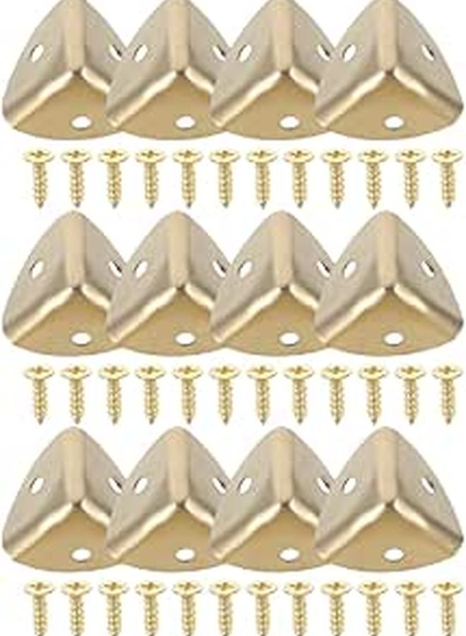 Generic 12Pcs Stainless Steel Corner Protectors 90 Degree Edge Covers ...