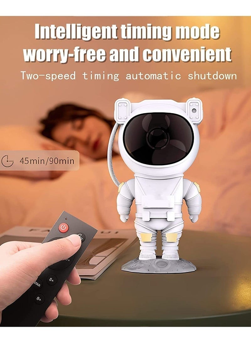 Raxoom Star Projector Night Light with Timer, Remote Control and 360 Adjustable Design, Astronaut Nebula Galaxy Night Light Projector for Children Adults Baby Bedroom, Party Room and Game Room - Image 2