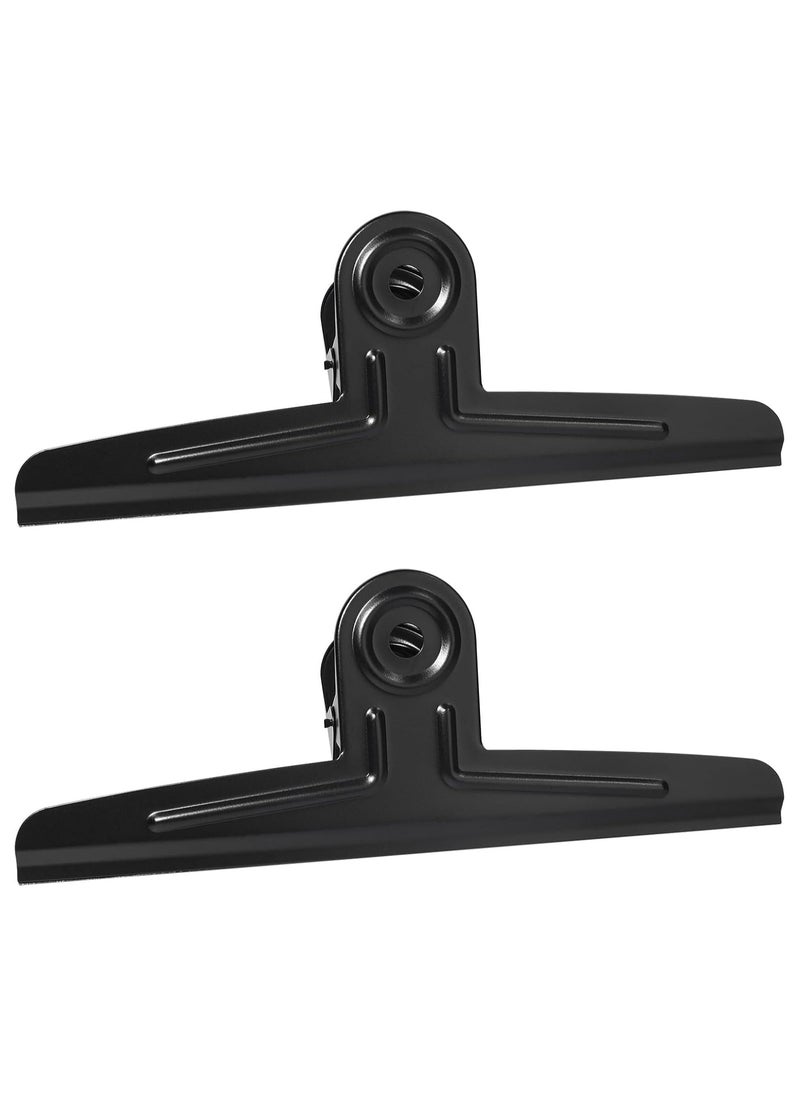 Oasisgalore - Extra Large Bulldog Clips - Black Stainless Steel (11.8 inch/30 cm) - Image 1