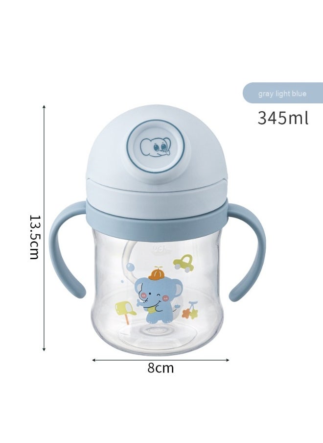 NIBEMINENT Cartoon Plastic Straw Cup Primary School Kindergarten Baby Summer Drop-resistant Portable Kettle  - Image 1
