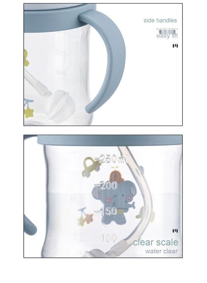 NIBEMINENT Cartoon Plastic Straw Cup Primary School Kindergarten Baby Summer Drop-resistant Portable Kettle  - Image 3
