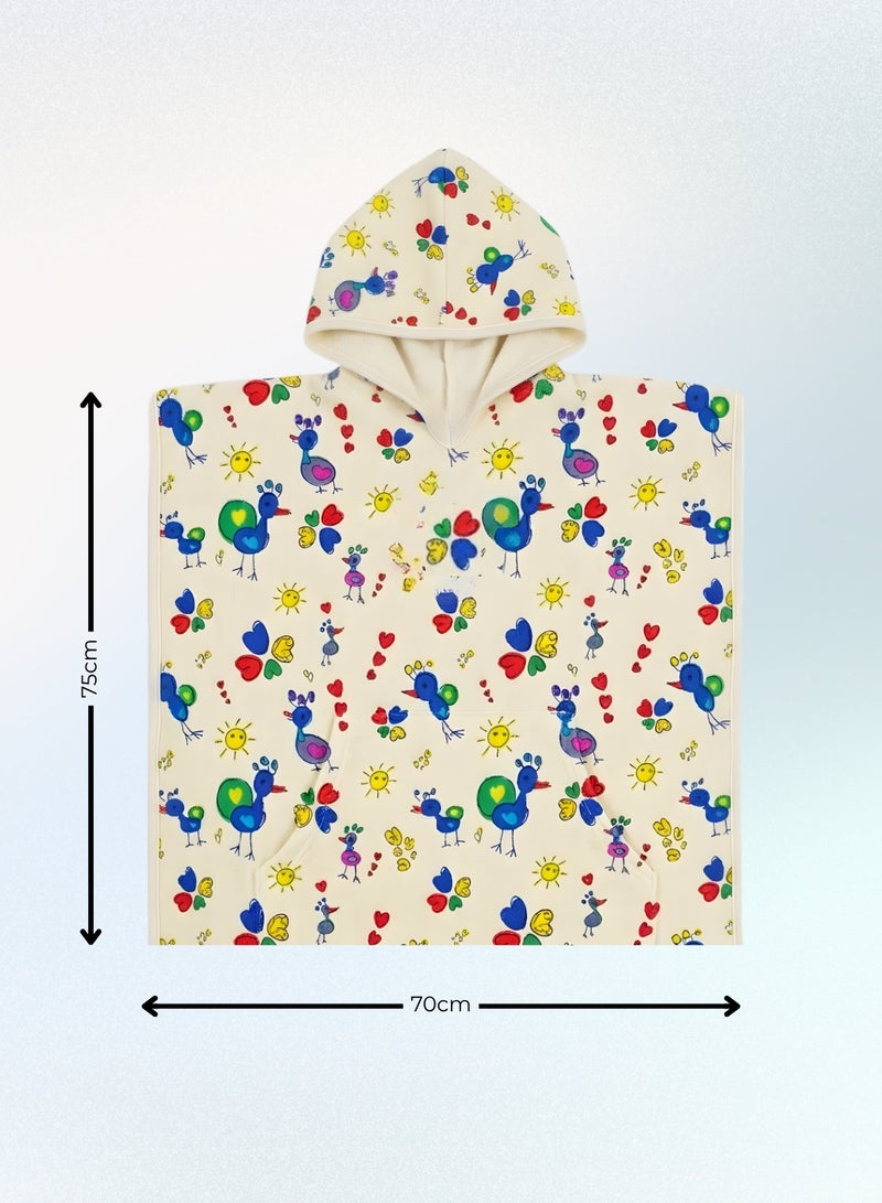 Pearl Coast International Kids Poncho Towel Hooded Pack of 2 – Quick Dry Microfiber Beach Changing Robe for Boys & Girls, Soft Absorbent Swim Cover Up - Image 5