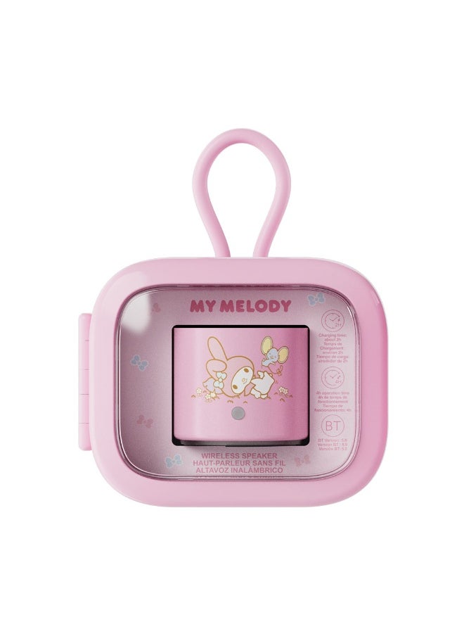 Miniso Sanrio characters Portable Metal Wireless Speaker  Model: A127(My Melody) 