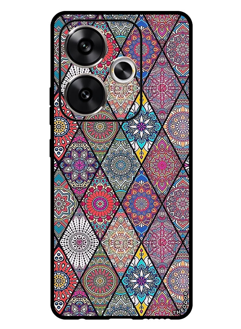 Theodor Protective Case Anti Scratch Shock Proof Bumper Cover For Xiaomi Redmi Turbo 3 Mandala art - Image 1