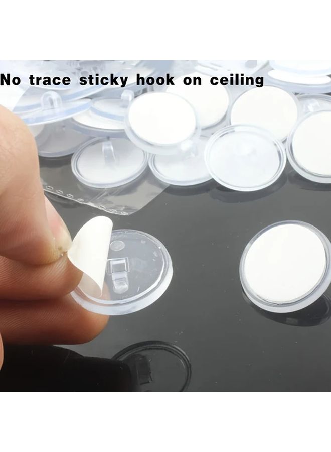 15 Transparent Self Adhesive Wall Hooks Waterproof Oilproof Ceiling Mount For Home Decor Storage - Image 2