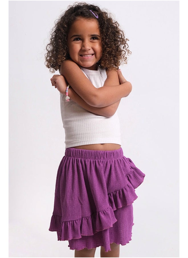 playmore Purple Ruffled Skirt  - Image 1