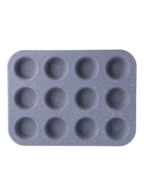 Muffin Mold, 12 Cavities Grey 35x26.5x3cm