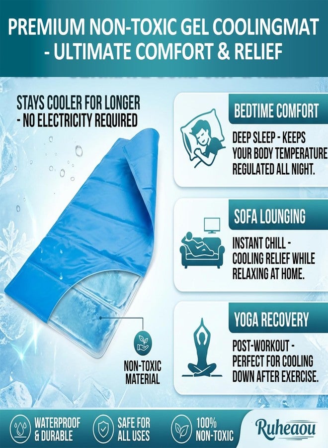 Ruheaou Gel Soft Flexible Ice Pack for Injuries Reusable - (Large: 24"x36" for Hip, Shoulder, Knee, Back - Comfy Cold Pack Compress for Swelling, Bruises, Surgery - Image 3