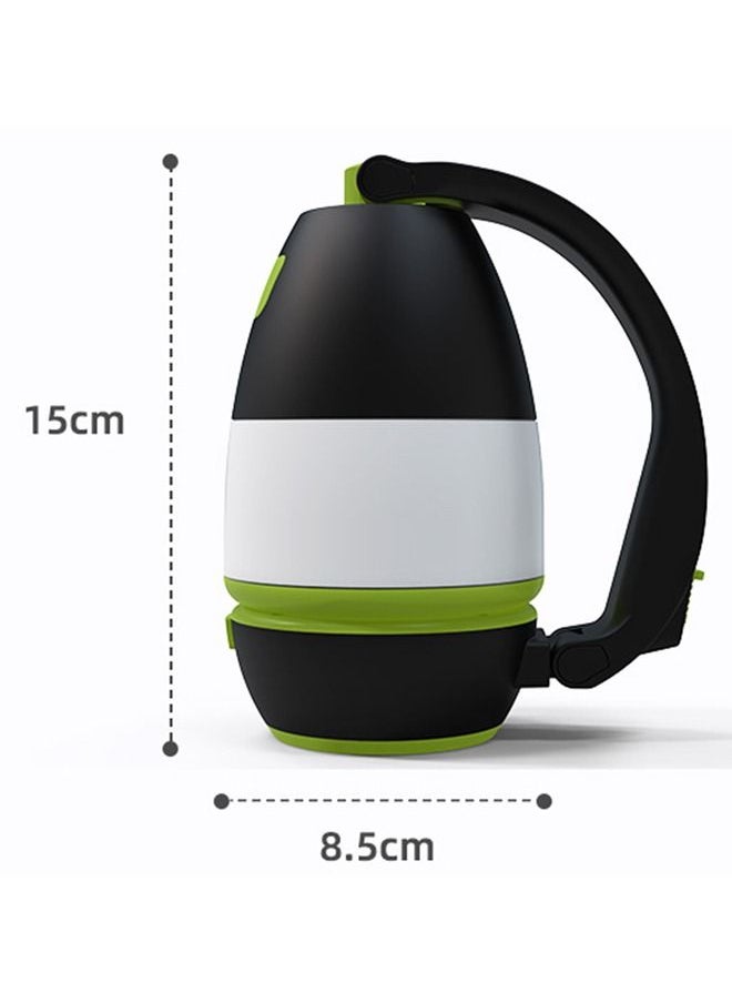 Outdoor Power Supply Multifunctional Mobile Lighting Soft Light Suitable for Camping/outdoor Lighting/Travel/Phone Charging (Black)