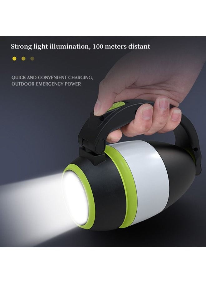 Outdoor Power Supply Multifunctional Mobile Lighting Soft Light Suitable for Camping/outdoor Lighting/Travel/Phone Charging (Black)
