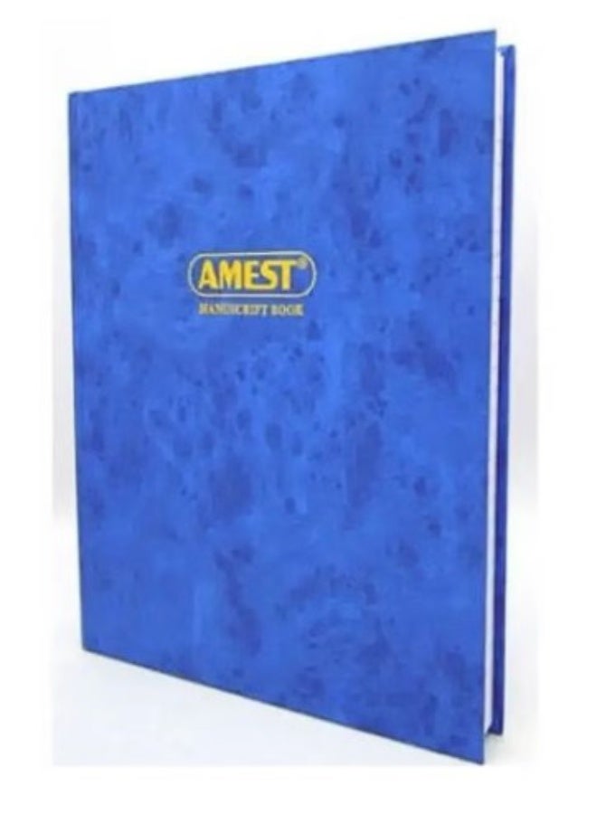 Amest Manuscript Notebook, 96 Pages Blue 6X4 RULED - Image 2