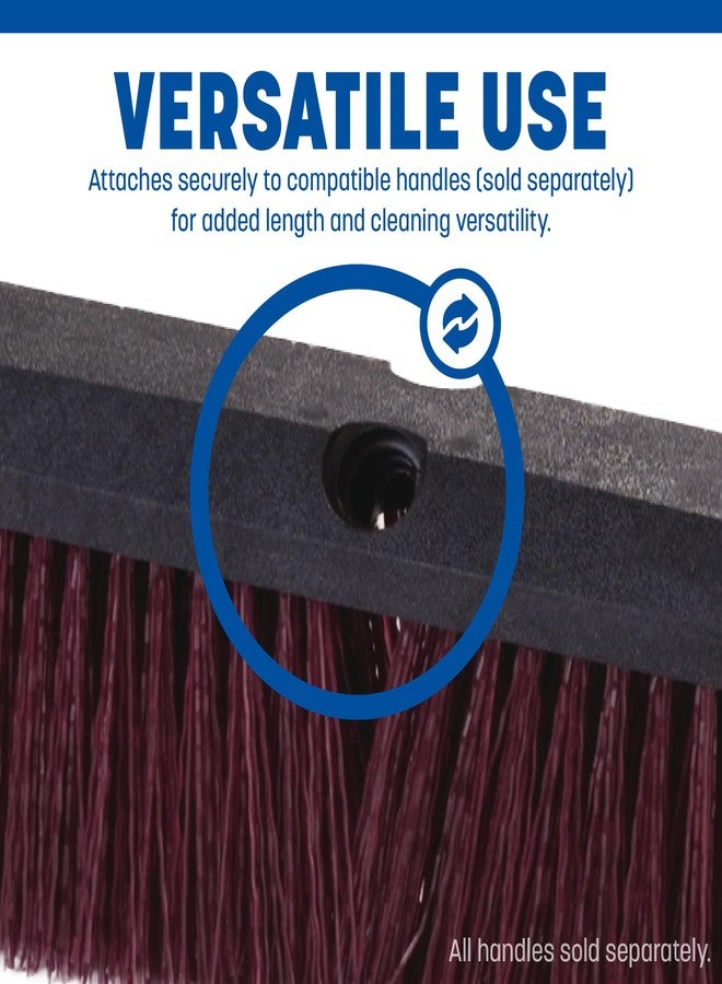 SPARTA Flo-Pac Plastic Heavy Sweep with Stiff Bristles for Cleaning, 24 Inches, Black - Image 3