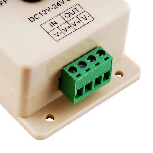 JacobsParts Manual Dimmer Switch for LED Strip Light, 12V 8A Mountable with Terminals - Image 3